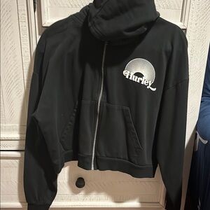 Hurley Black Bomber Jacket with Modern Style